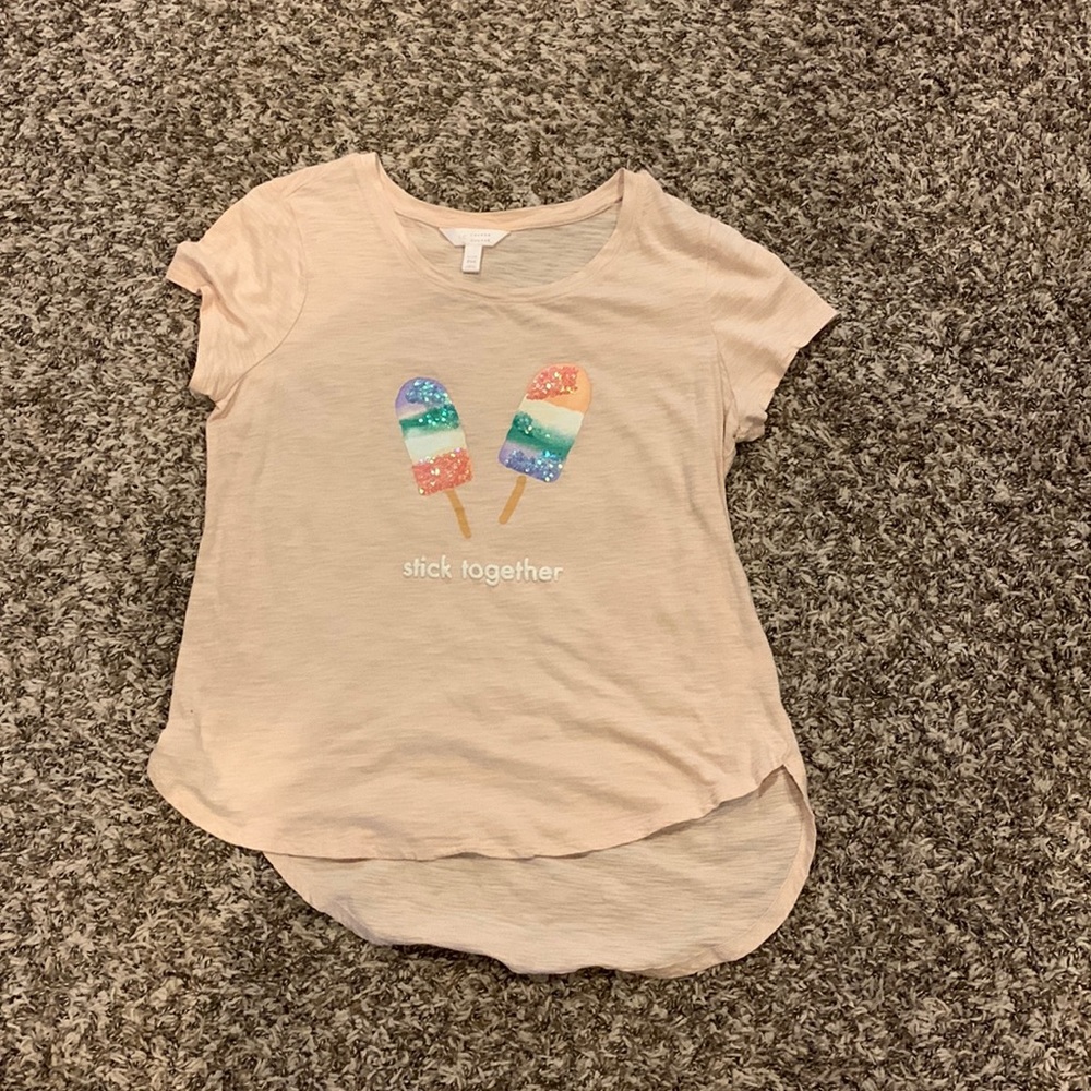 LC Lauren Conrad “Stick Together” Top with popsicles - Medium Petite